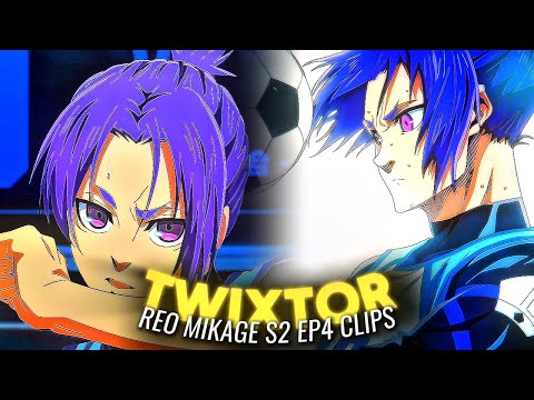 Reo Mikage TWIXTOR Clips 4K | Blue Lock Season 2 Episode 4