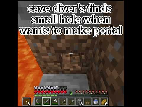 cave diver #minecraft #memes #cavediver