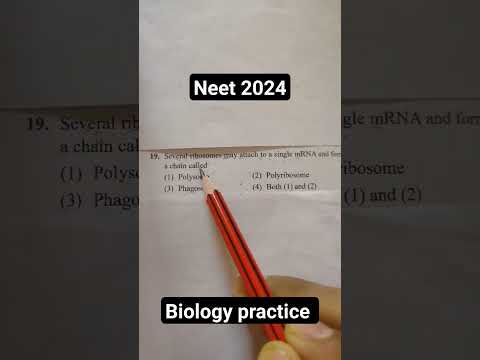 Neet biology question|ribosome attach to mRNA|#neet #neetquestionpaper #biology #neetquestions