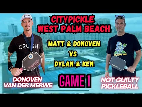 5.0 Mens Doubles Pickleball | Matt & Donoven vs Dylan & Ken | CityPickle West Palm | Game 1