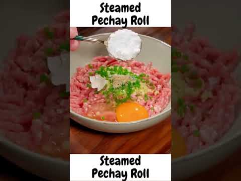 A must try Steamed Pechay Roll with Pork Filling - A Delicious and Easy-to-Make Appetizer #shorts