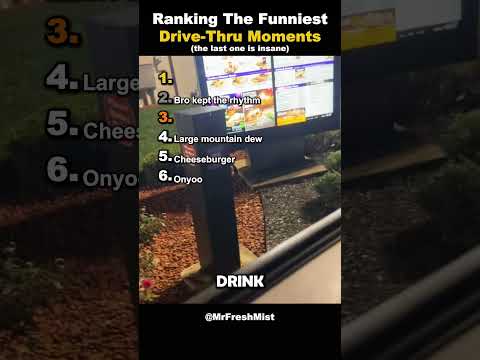 Ranking The Funniest Drive Thru Moments! #ranking #shorts