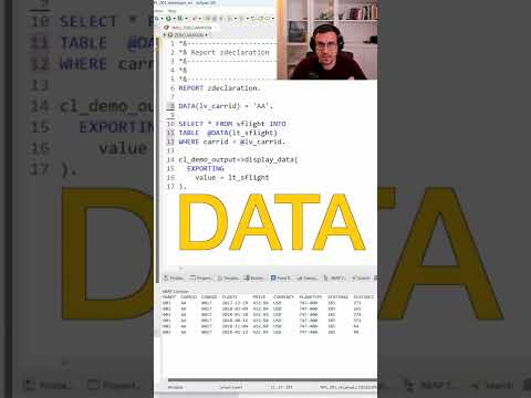 Modern ABAP - part 1 (variable declaration) #shorts