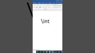 How to make integral symbol in Microsoft word ? #shorts #mswordtutorial