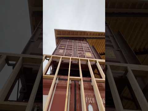 Building a shipping container house from scratch #containerhouse #containerhome #containerliving