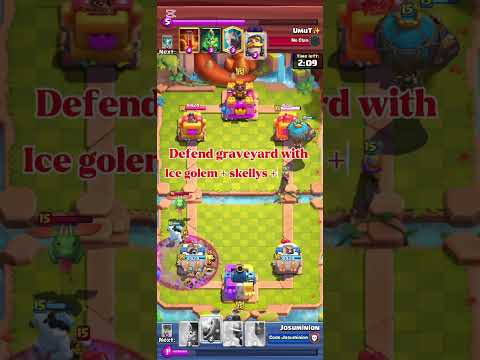 HOW TO BEAT GRAVEYARD 😴 #clashroyale #balloon #balloon #gaming #subscribe #aura