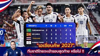 ทีมชาติไทยจะเข้ารอบสุดท้าย "เอเชียนคัพ 2027" หรือไม่ อยู่ที่ตัวเองแล้วตอนนี้ !!!