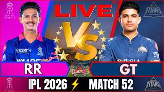 🔴IPL Match LIVE: Rajasthan vs Gujarat,52nd T20 IPL 2026, RR vs DC Live Match Today | IPL Match Today