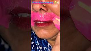 First time waxing 😂👍🏻✅upper lips waxing 🥰💯✨#viralshort#youtubeshorts ❤️