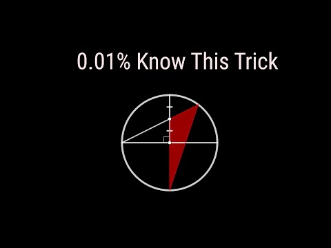 Find Shaded Area, 2ND unexpected Solution!