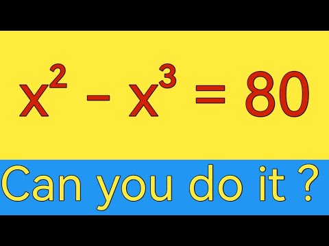 "Can YOU Solve x² - x³ = 80? 🔥 Step-by-Step Algebra Challenge"
