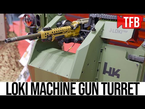 HK Machine Gun Turret: Valhalla LOKI Equipped with HK121 Machine Gun at Enforce Tac 2025