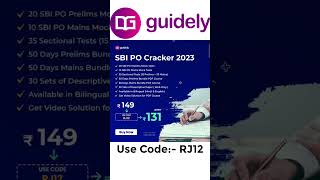 SBI PO Cracker 2023, sbi po bundle pdf course, guidely coupoun code #shorts #sbipo #guidely