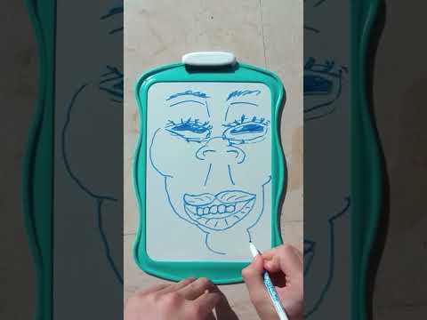 I gave my intrusive thoughts a face. #art #shorts #intrusivethoughts