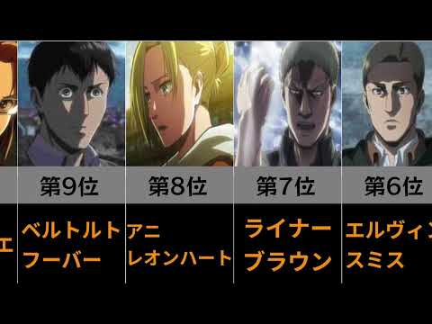 【進撃の巨人】最強キャラ(人間編) ランキング！#進撃の巨人 #AttackonTitan #ランキング