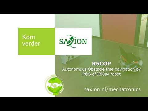 R5COP - Autonomous Obstacle free navigation by ROS of X80sv robot