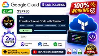 Infrastructure as Code with Terraform #GSP750 #shorttrick @CloudHustlers