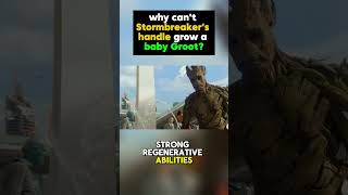 Why Can't Stormbreaker's Handle Grow a Baby Groot? | Marvel Explained #shorts
