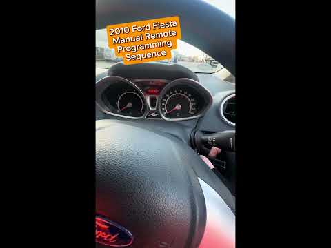 2010 Ford Fiesta - Manual Remote Programming Sequence #remoteprogramming #keyprogramming