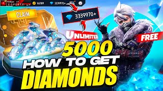 🤯💎How to get 5,000 Diamonds in Free Fire🔥 2026 Latest Trick 100% Working