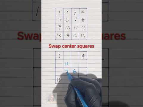 Magic square trick  #math #magic