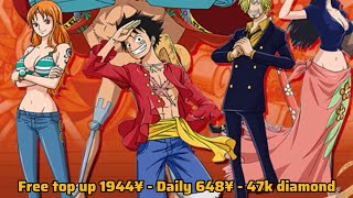 One Piece Royal Knight Idle Private Server - Free top up 1944¥ - Daily 648¥ - 47k diamond