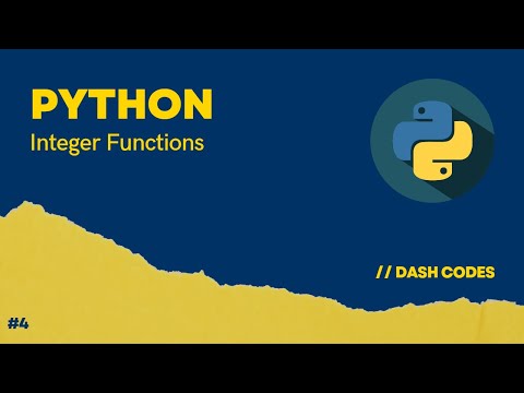 Python tutorials for beginners | Integer functions | #4
