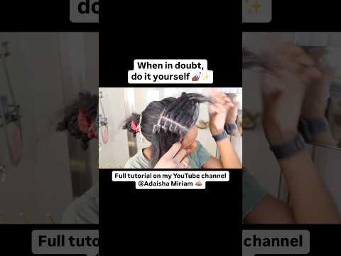 Want to save some money? I got you!! Lets braid our own hair 😍 #protectivestyles #knotlessbraids