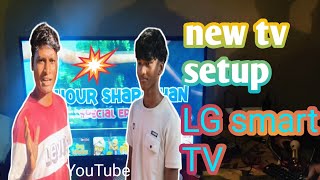New lg smart TV setup 