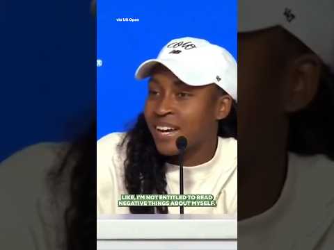 #CocoGauff keeping it 💯 (via US Open) #tennis #usopen #sports #socialmedia