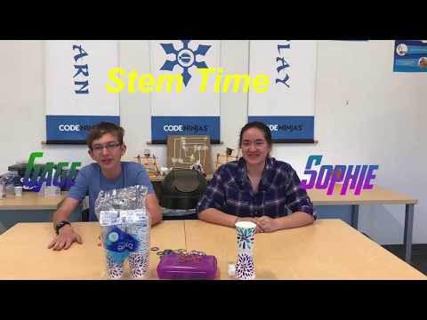 STEM Time with Sophie and Gage: Magnus Effect aka 2 cups and tape.