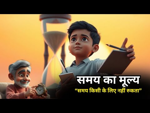 "समय" - motivational story, Motivational Story in Hindi, Cartoon Moral Story,Time Motivational Story