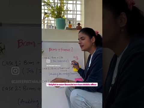 3 ways to get into Finance after BCom or any graduate.