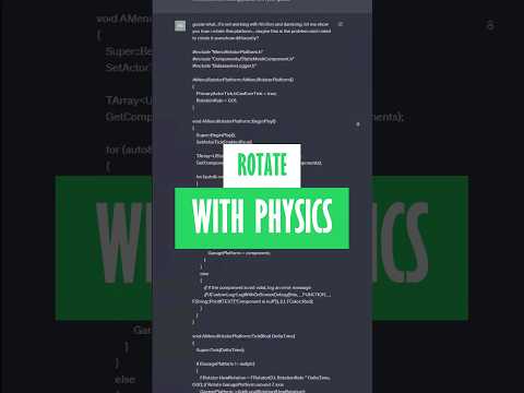 Rotating a platform with wheels using physics #unrealengine #cpp #gamedev #physics #chaosphysics