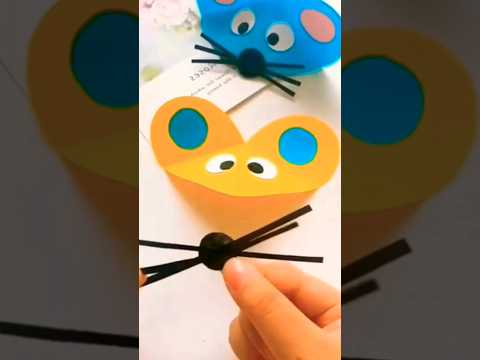 Cute Craft For Kids | Paper Mouse 🐭 #edm #beats #craftideas #shorts