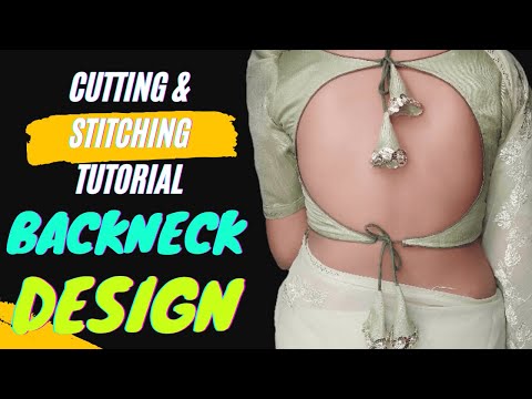 Simple and easy blouse back neck design | latest blouse designs @Pooja_Saree_Sensations