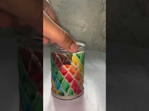 How to change the appearance of ordinary candle light in to colour full candle light || Diy
