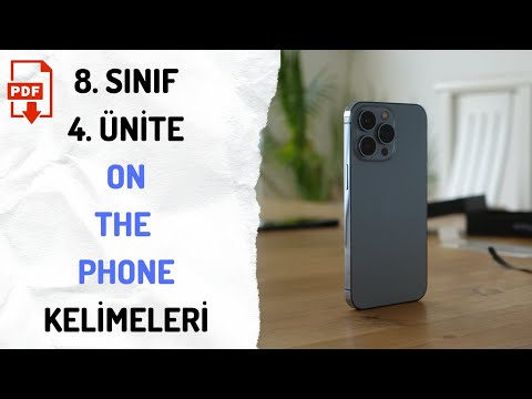 8. Sınıf İngilizce 4. Ünite Kelimeleri (On the phone) - Quiz + PDF!