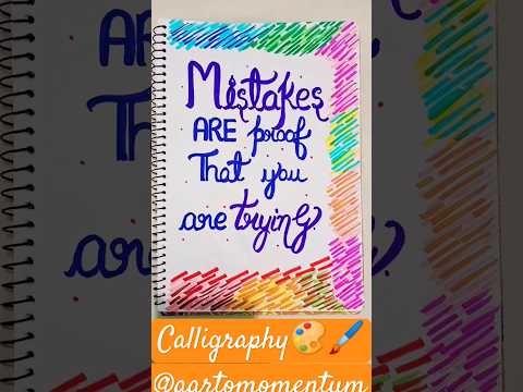 Beautiful quote🎨🖌️#youtubeshorts#domsbrushpendrawing#calligraphy#art#viralshort#motivationalquotes