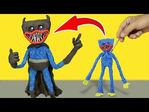 Huggy Wuggy in Batman mod - Poppy Playtime Clay Tutorial