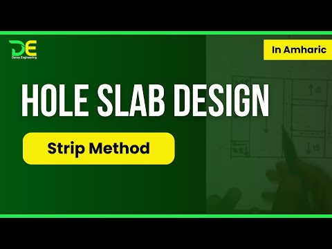Hole slab design by strip method | building design