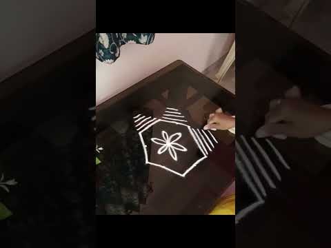 #simple rangoli #easy rangoli designs ❤️