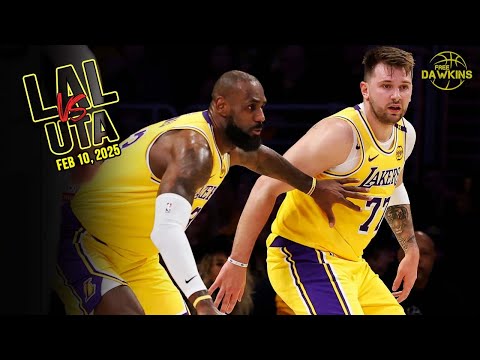 Los Angeles Lakers Full Team Highlights vs Jazz | Luka's Debut | Feb 10, 2025 | FreeDawkins