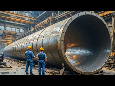 How 2000°F Steel Transform to Perfect Pipes - Secret Behind USA Precast Slab Manufacturing Factory