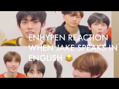 ENHYPEN Member reaction when Jake speaks English -ENHYPEN First VLIVE