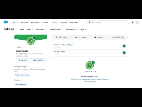 Bulk Apex Triggers | Apex Triggers | Salseforce Trailhead
