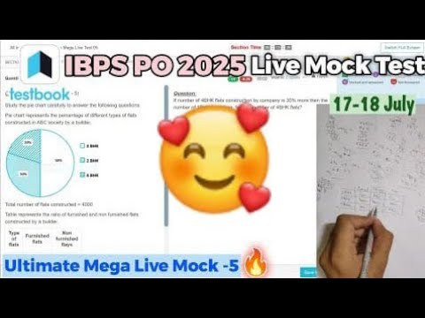 🎯Testbook IBPS PO Live Mock test 📚✍️17 July | Share your Score 📝👆 | How to attempt mock test 🗒|