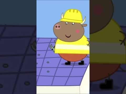 Daddy Pig Breaks the School Roof #peppapig #shorts