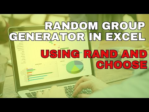 Random Group Generator in Excel Using RAND and CHOOSE