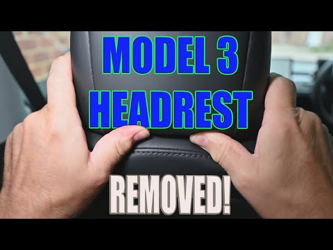 Removing Model 3 Headrests temporarily